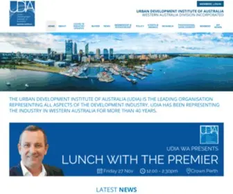 Udiawa.com.au(THE URBAN DEVELOPMENT INSTITUTE OF AUSTRALIA (UDIA)) Screenshot