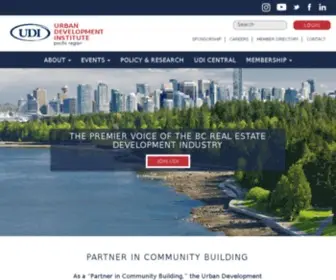 Udi.bc.ca(Urban Development Institute) Screenshot