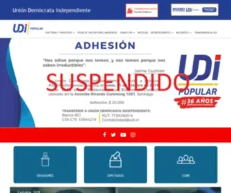 Udi.cl(UNION DEMOCRATA INDEPENDIENTE) Screenshot
