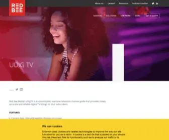 Udigtv.com(Customized online TV listings) Screenshot