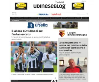 Udineseblog.it(Notizie e approfondimenti sul calcio e calciomercato. Le ultime news sull'Udinese e non solo) Screenshot