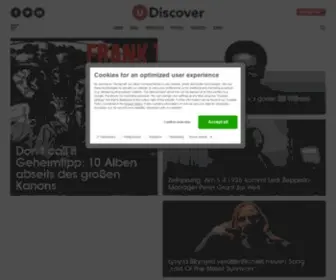 Udiscover-Music.de(UDiscover Germany) Screenshot