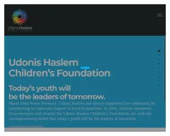 Udkids.org(Udonis Haslem Children's Foundation) Screenshot