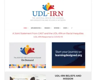 UDL-Irn.org(The Universal Design for Learning Implementation and Research Network) Screenshot