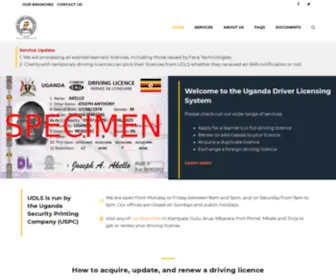 UDLS.co.ug(Uganda Driver Licensing System) Screenshot