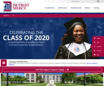 Udmercy.edu(Michigan’s University of Detroit Mercy) Screenshot