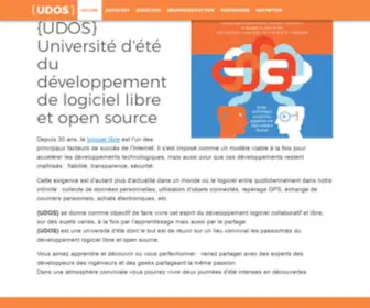 Udos.fr(Université d'été du développement de logiciel libre et open) Screenshot