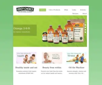 Udoshealthproducts.com.au(Udo's Oils) Screenshot