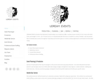 Udreamevents.com(Event Production) Screenshot