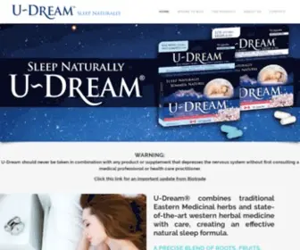 Udreamherbal.com(Sleep Naturally and wake up refreshed) Screenshot