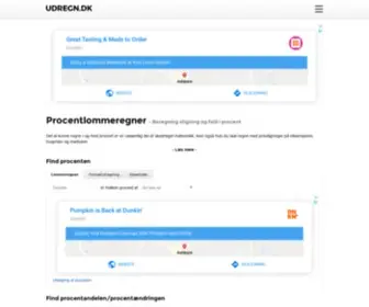 Udregn.dk(Online lommeregnere) Screenshot