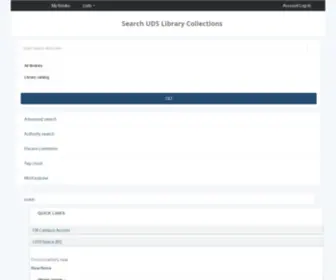 Udslibrary.info(UDS Library System catalog) Screenshot