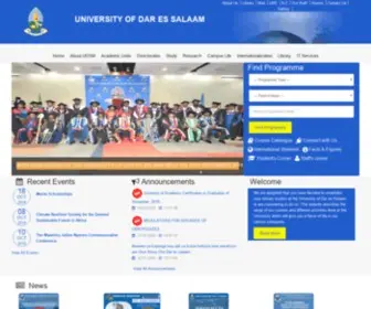 UDSM.ac.tz(University of Dar es Salaam) Screenshot