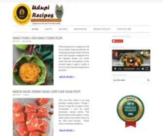 Udupi-Recipes.com(Udupi Recipes) Screenshot