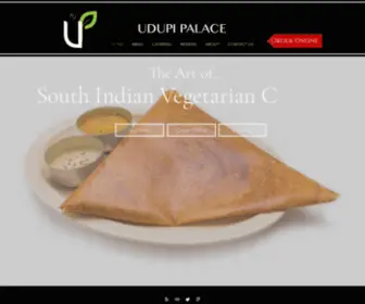 Udupipalacela.com(Udupi Palace) Screenshot