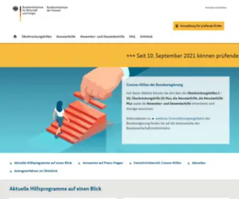 Ueberbrueckungshilfe-Unternehmen.de(Hier finden Sie Informationen zur Corona) Screenshot