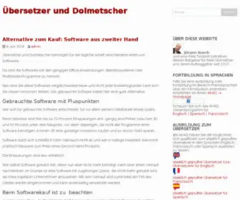 Uebersetzer-Dolmetscher-IN.de(Übersetzer) Screenshot