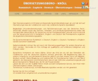 Uebersetzungsbuero-Kroell.de(Das Übersetzungsbüro) Screenshot