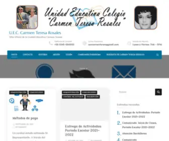 Uecctroficial.org(Sitio Oficial de la Unidad Educativa Carmen Teresa) Screenshot