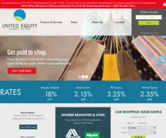 Uecu.com(United Equity Credit Union) Screenshot