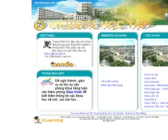 Ued.edu.vn(Trường Đại học Sư phạm Đà Nẵng) Screenshot