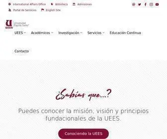 Uees.edu.ec(Universidad Espíritu Santo) Screenshot