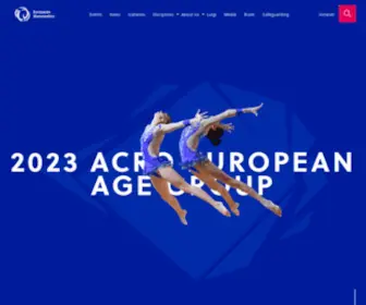 Ueg.org(European Gymnastics) Screenshot