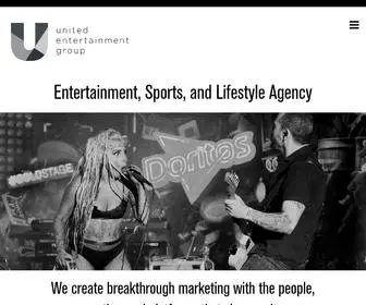 Uegworldwide.com(United Entertainment Group) Screenshot