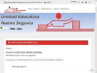 Ueinuevasegovia.com.ve(UE INSTITUTO NUEVA SEGOVIA) Screenshot