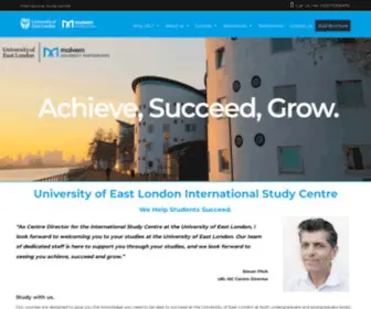 Uelisc.com(University of East London) Screenshot