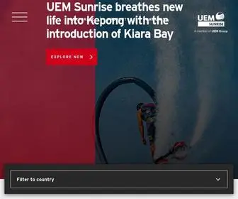 Uemsunrise.com(UEM Sunrise Berhad) Screenshot