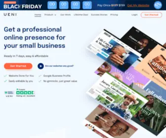 Ueniweb.com(We Build Your Business Website) Screenshot
