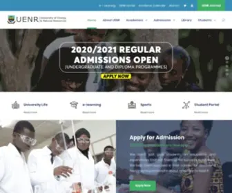 Uenr.edu.gh(University of Energy and Natural Resources) Screenshot