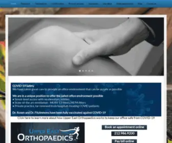 Ueortho.com(Upper East Orthopaedics) Screenshot