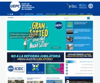 Uepc.org.ar(Unión de Educadores de la Provincia de Córdoba) Screenshot