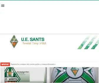 Uesants.cat(Unió Esportiva de Sants) Screenshot