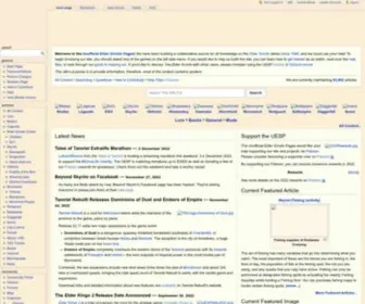 Uesp.net(The Unofficial Elder Scrolls Pages) Screenshot