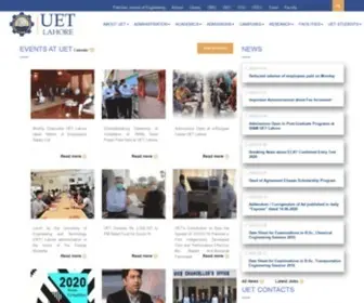 Uet.edu.pk(UET Lahore) Screenshot
