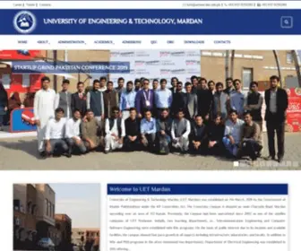 Uetmardan.edu.pk(UET Mardan) Screenshot
