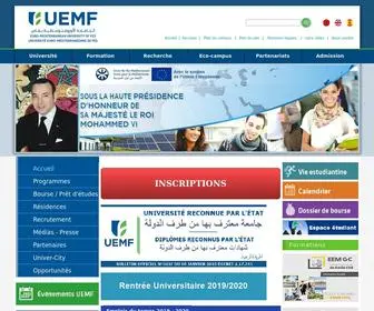 Ueuromed.org(Université Euro) Screenshot