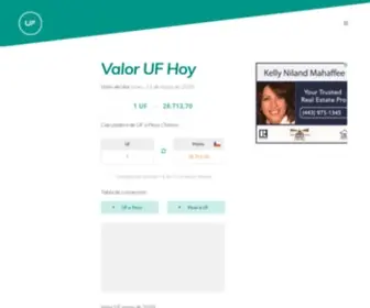 UF-Hoy.com(Valor UF) Screenshot