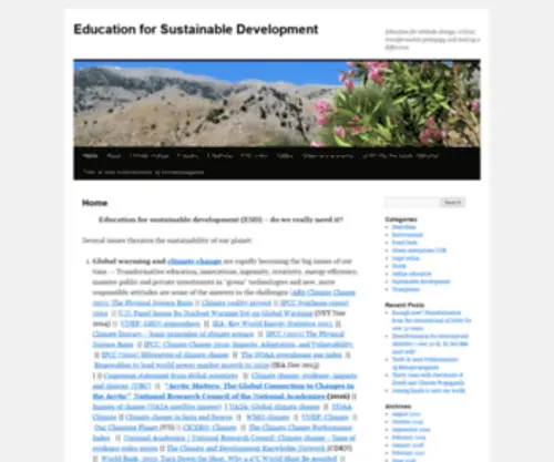 Ufbutv.com(Education for sustainable development (ESD)) Screenshot