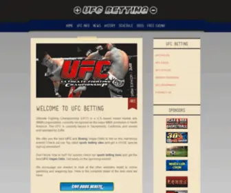 UFC-Betting.com(Ultimate Fight Championship Information) Screenshot