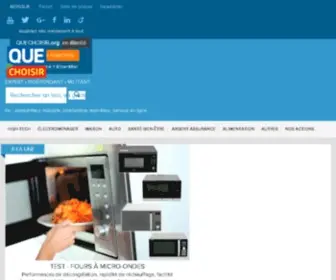 UFC-Quechoisir.org(Association de consommateurs) Screenshot