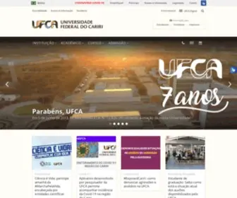Ufca.edu.br(Universidade Federal do Cariri) Screenshot