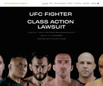 Ufcclassaction.com(UFC Antitrust Lawsuit) Screenshot