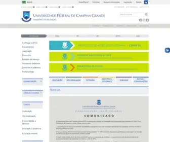 UFCG.edu.br(Portal da Universidade Federal de Campina Grande) Screenshot
