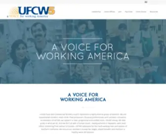 UFCW5.org(United Food and Commercial Workers Local 5) Screenshot