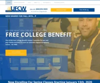 Ufcwfreecollege.org(The UFCW Free College Benefit) Screenshot