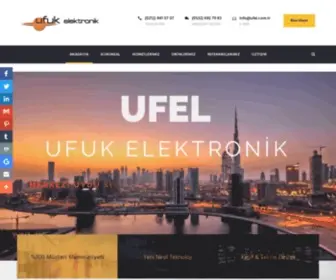 Ufel.com.tr(Ufel SMATV Headend CCTV Sistemleri Merkezi Uydu Sistemi) Screenshot